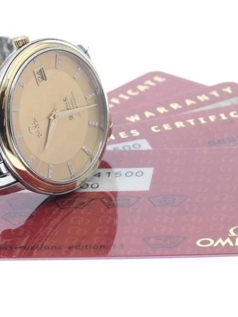 OMEGA De Ville Prestige 4374.15 Index Diamond Automatic Men's Watch_962130